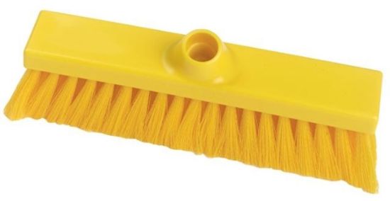 Picture of Medium Crimped 12 inch Flat Sweeping Broom, Yellow