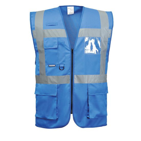 Picture of Hivis Iona Executive Vest, Royal Blue, Size M