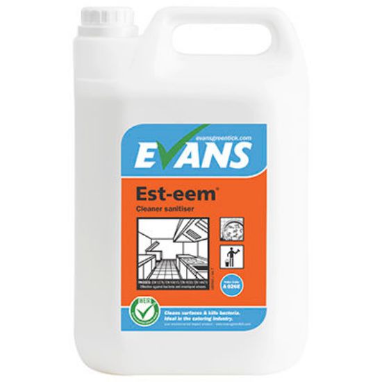 Evans Est-eem™ Heavy Duty Foodgrade Sanitiser, 5Ltr