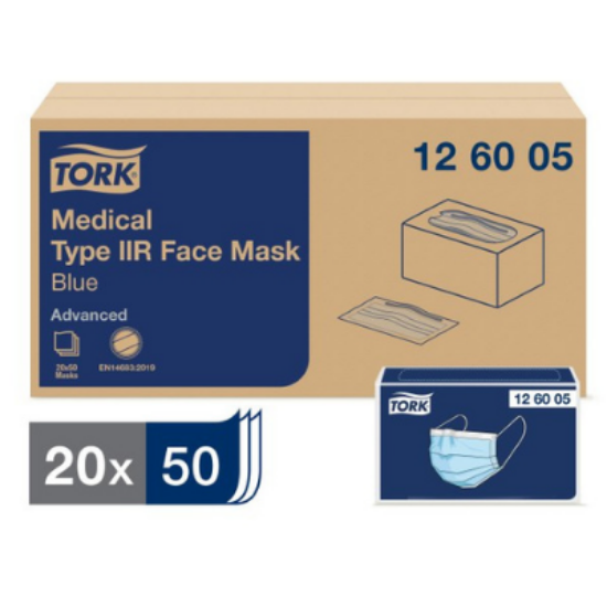Picture of Tork Medical Type IIR Face Mask, Blue