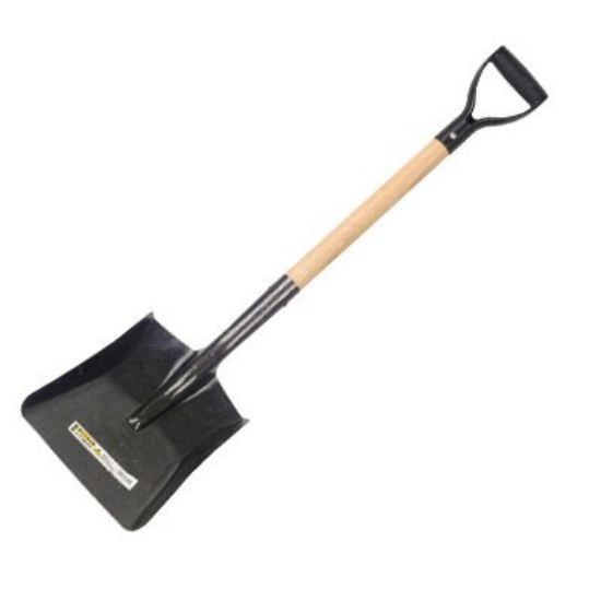 Picture of Long Wood Handle Metal Shovel