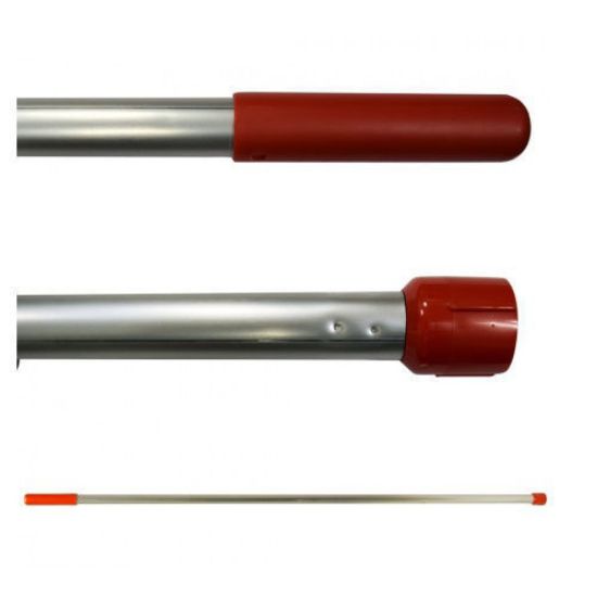 Interchange Aluminium Handle, 54", Red, mop handle