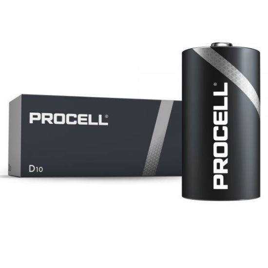 Duracell Industrial 'D' Procell Batteries LR20, 10/Pack