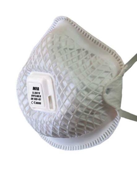 FFP3 Valved Respirator Masks – P-367V – White