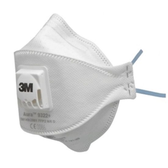 Picture of 3M™ Aura™ Particulate Respirator, FFP2, Valved, Bulk, 9322+