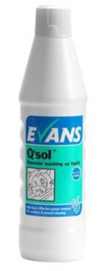 Picture of Evans Q'sol™ Superior Washing Up Liquid, 1 Ltr