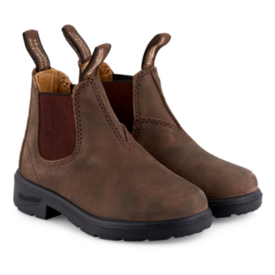 Picture of Blundstone Rustic Brown Kids Dealer Boot