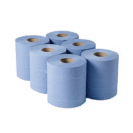 blue roll, 200m 1 Ply Blue Leonardo Roll Towel (6 Case)