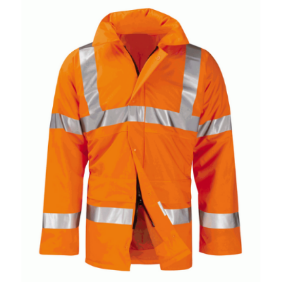 Picture of Hydra-Flex Chromium Orange Padded Coat, Quilt Lining, Size XL