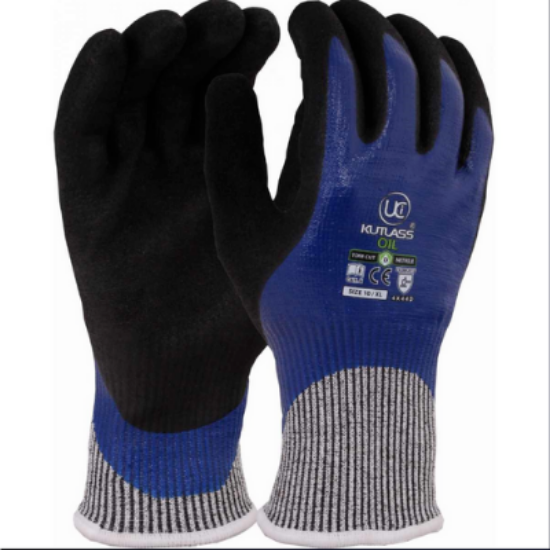 UCI - KUTLASS® OIL - DUAL COATED OIL RESISTANT GLOVES, CUT 5/ISO D