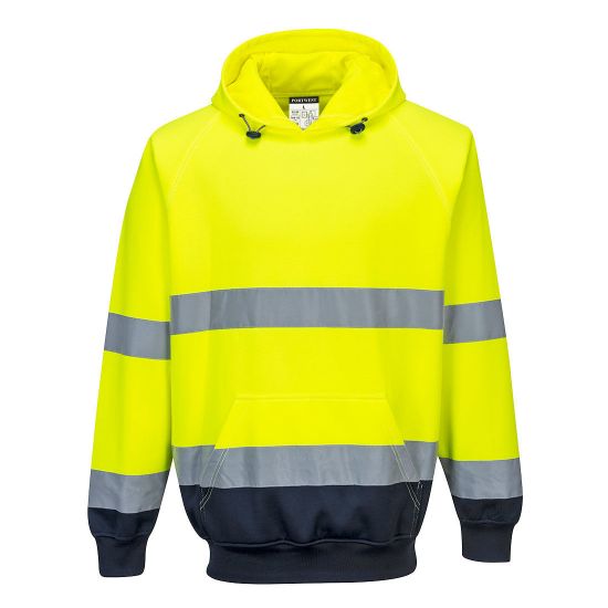 Picture of Two-Tone Hooded Sweatshirt, Yellow/Navy