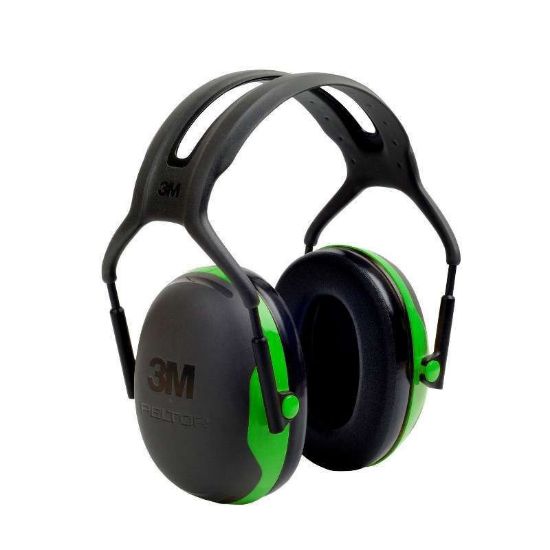 3M™ PELTOR™ Earmuffs, 27 dB, Green, Headband, X1A