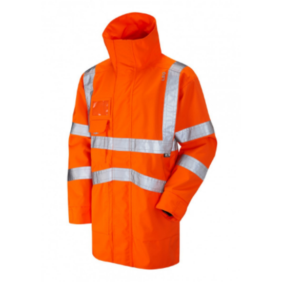 A04-O-LEO, leo workwear, leo clovelly, hivis coat