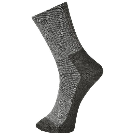 Picture of Portwest Thermal Sock, Grey, Size S (6-9)