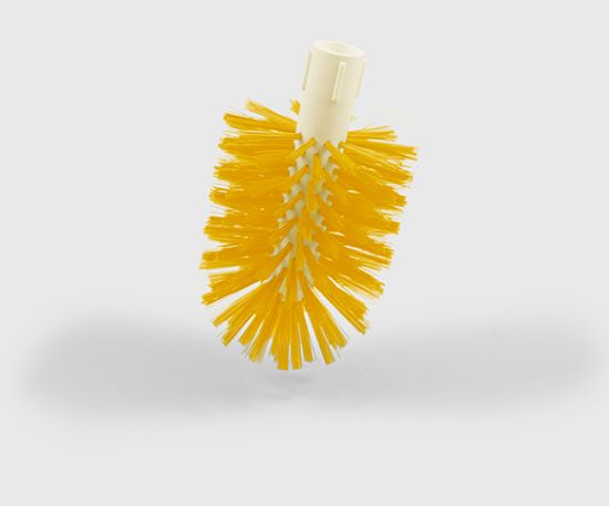 Picture of Hillbrush Medium Plastic Core Tube Brush, 95mm Dia, Yellow
