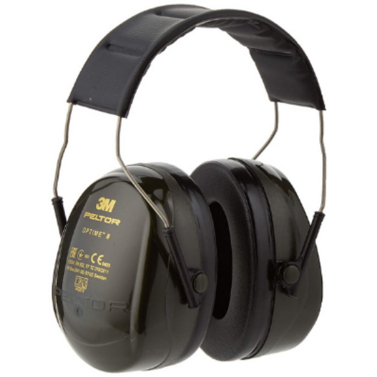 3M™ Peltor Optime™ II Earmuffs, 31 dB, Green, Headband