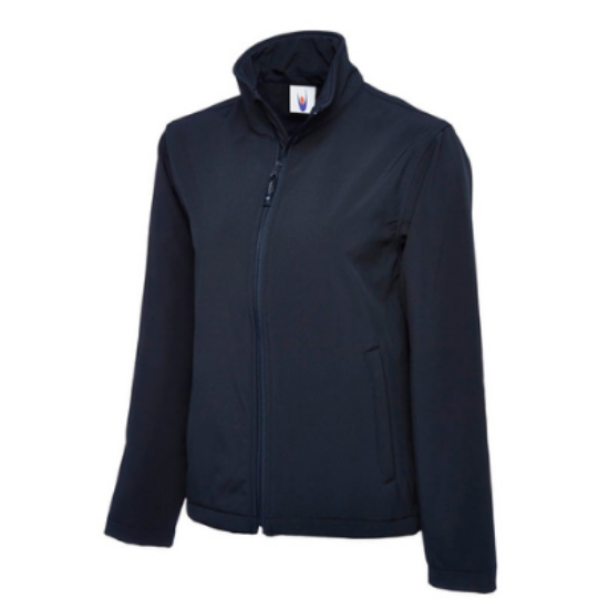 Picture of Uneek Classic Full Zip Soft Shell Jacket, Navy, Size 2XL