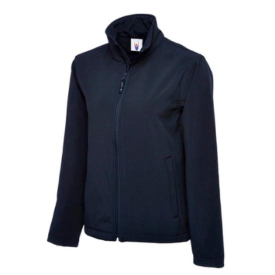 Picture of Uneek Classic Full Zip Soft Shell Jacket, Navy, Size S