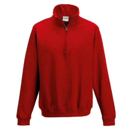 Picture of Awdis 1/4 Zip Sweatshirt, Fire Red