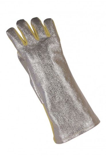 5 Finger In Crossed Para-Aramid 600G/M2 Back Aluminized, Jersey Lined, 40cm, Size 10