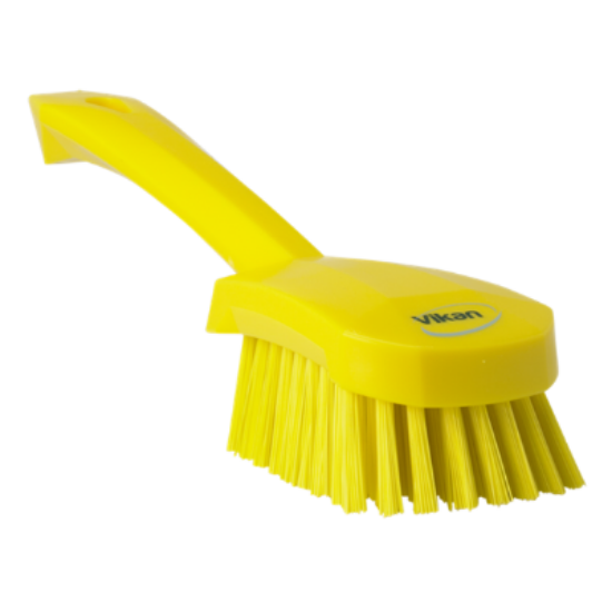 Picture of Vikan Washing Brush with short Handle, 270mm, Hard, Yellow