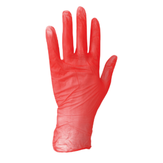 Bodytech Red Vinyl, 1000 Case, red vinyl gloves