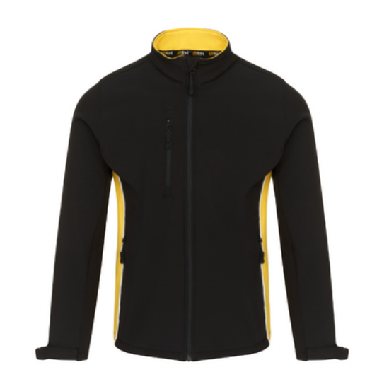 Orn Silverstone Softshell Jacket, Black/Yellow