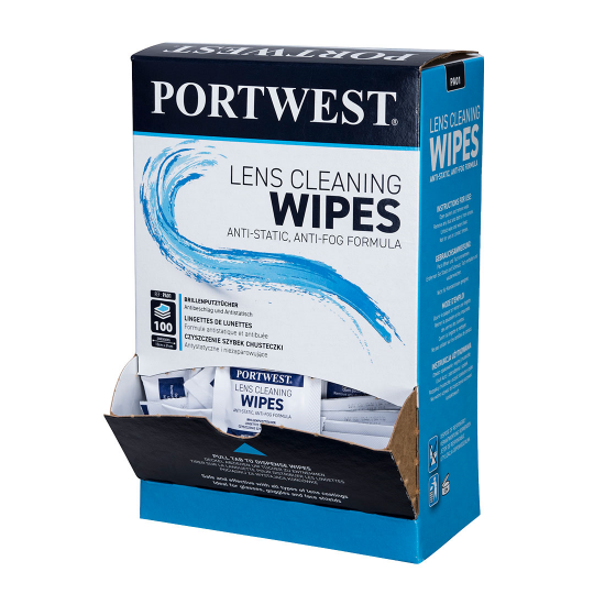 portwest Lens Cleaning Wipes