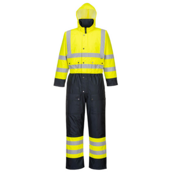 S485 - Hi-Vis Contrast Coverall - Lined