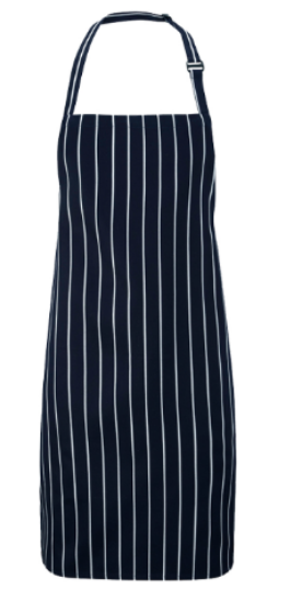 Orbit Butchers Apron, Navy/White Stripes