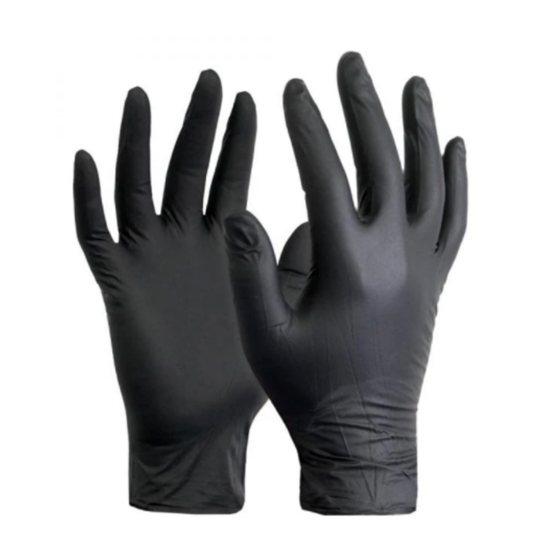 Picture of Bodytech Black Nitrile Examination Gloves, 1000/Case