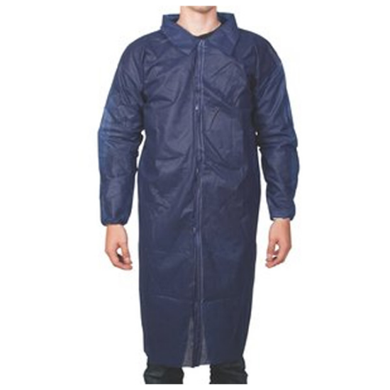 Picture of NON WOVEN VISITOR COAT BLUE 
(EA) 
SIZE:XLARGE (R.7.1)