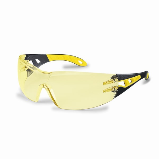 Picture of UVEX Pheos Safety Glass, BlacK/Yellow