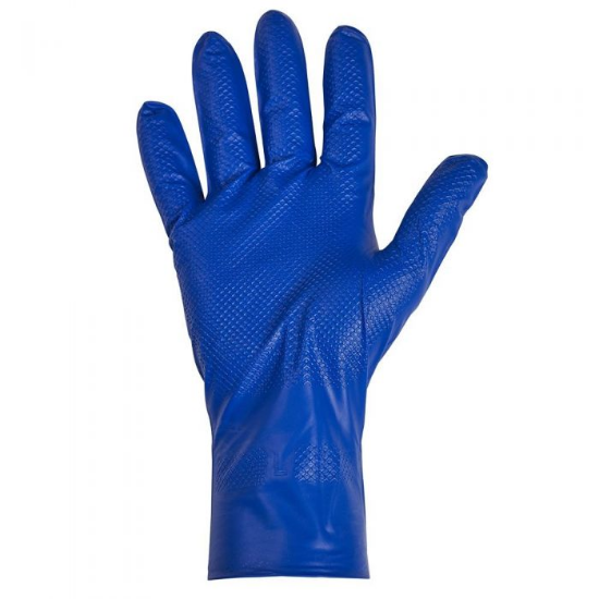 Picture of Bodytech Fish Scale Blue Nitrile PF Gloves, 500/Case, Size XL