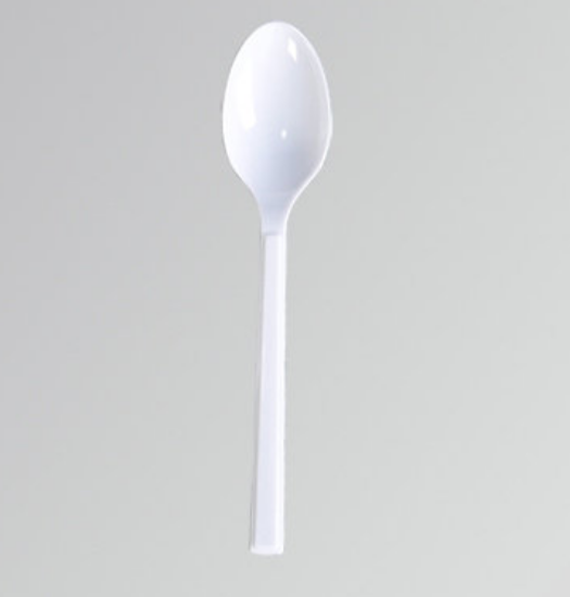 Picture of Disposable White Desert Spoon, 1000/Case