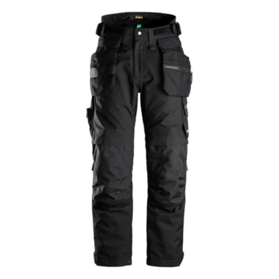 Snickers Flexiwork Gore-Tex Insulated Trousers+, Black, Size M