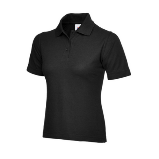 Picture of Uneek Ladies Polo Shirt, Black
