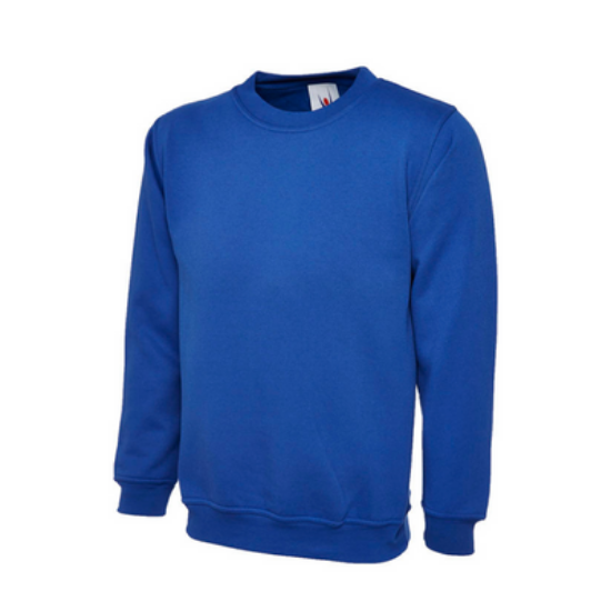 Uneek Classic Sweatshirt, Royal Blue
