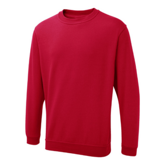 280gsm Uneek Sweatshirt, Red