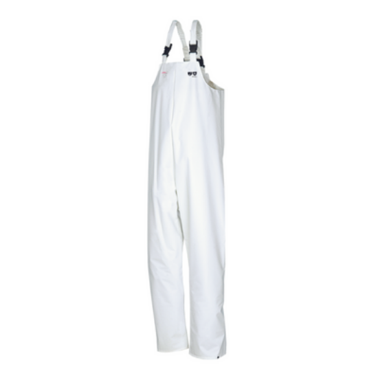 PJD Safety Supplies. Flexothane Killybeg Bib N Brace Trouser, White