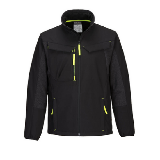 Picture of Portwest T753 WX3 Eco Hybrid Softshell Jacket, Black