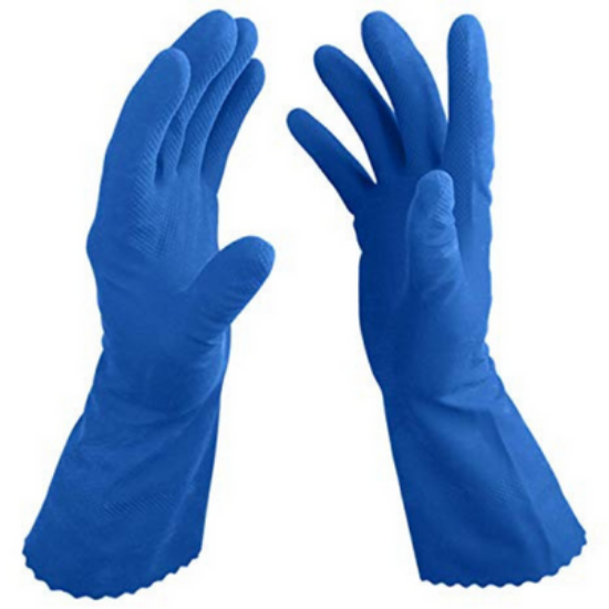 Bodytech Blue Nitrile Flocklined Glove,