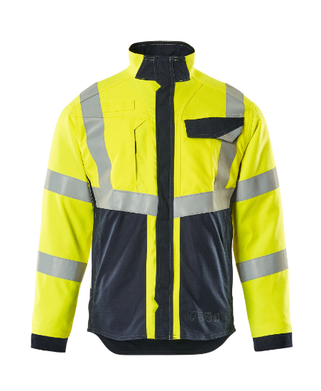 Picture of Mascot Biel Hivis Jacket, Yellow/Navy, Size S