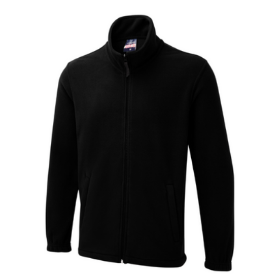 Picture of Uneek Full Zip Fleece, Black