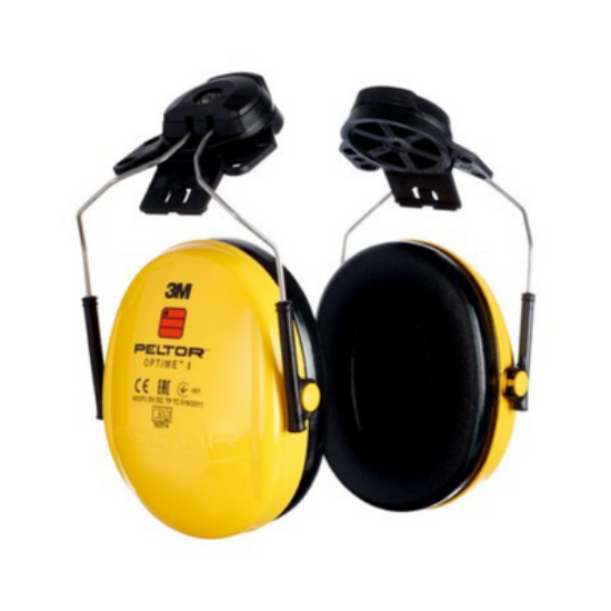 3M™ PELTOR™ Optime™ 1 Earmuffs, 26 dB, Yellow, Helmet Mounted