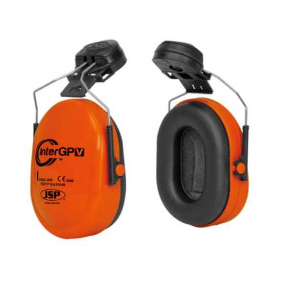 InterGPV Helmet Mounted Ear Defender, Orange