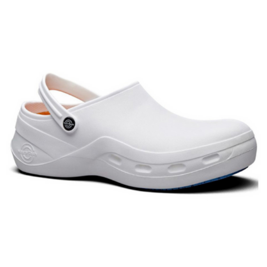 Eziprotekta White Safety Shoe/Work Clog with Safety Toe Cap, Non-Vented