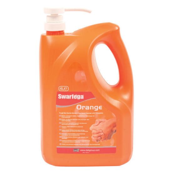 Swarfega Orange With Hand Pump Bottle, 4ltr