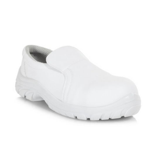 Baltix Low S2 White Slip on Shoe