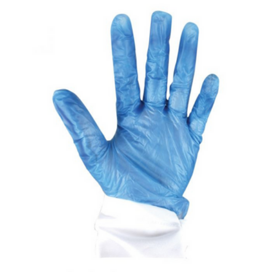 Picture of Metal Detectable Food Safe Vinyl Gloves, Box of 100